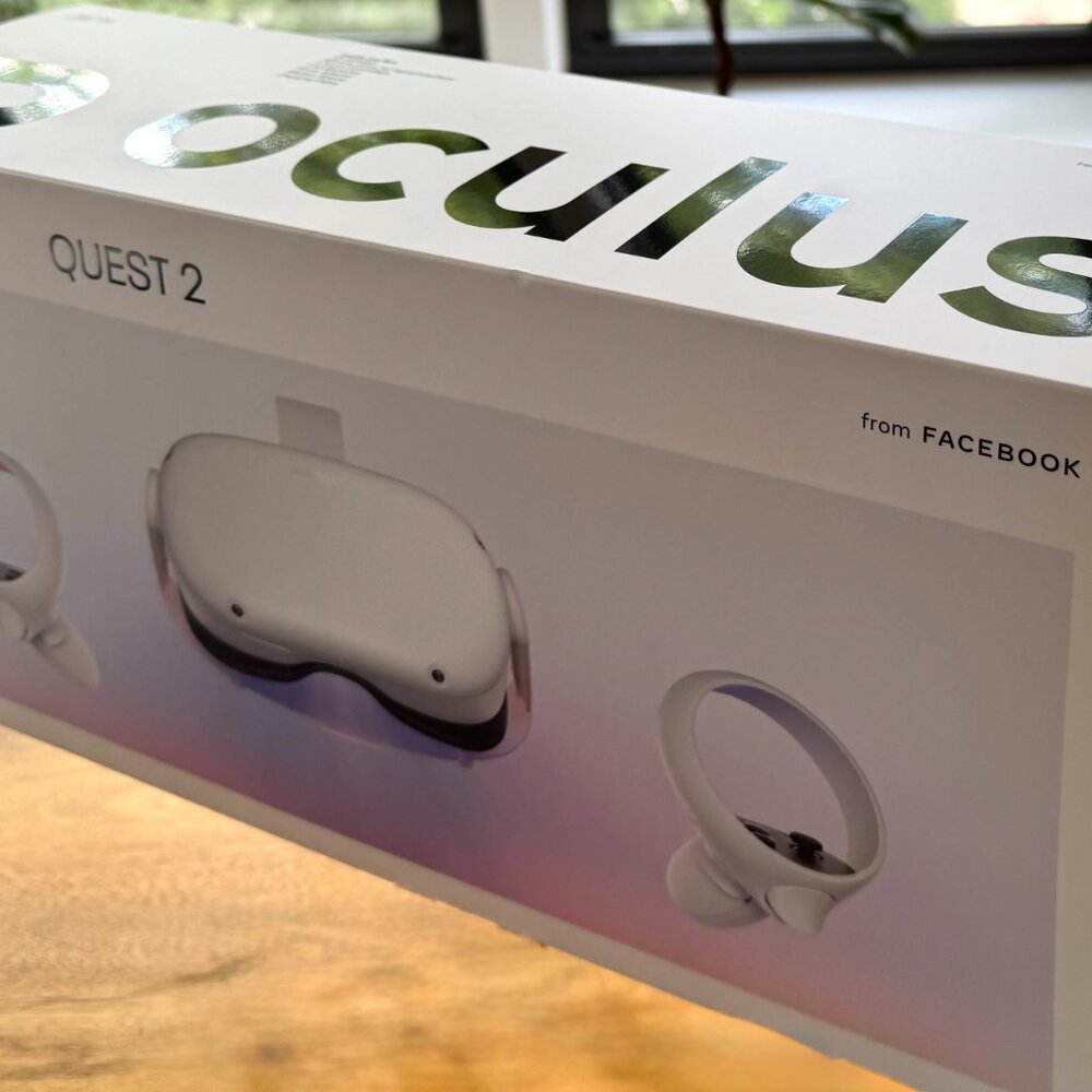 Brand New, w/box never opened: Meta Oculus Quest 2 VR Headset with Controllers